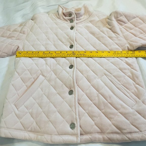 CHAUS Women’s Jacket Size Small Ice Pink Soft Thick Quilt Coat - Picture 11 of 14
